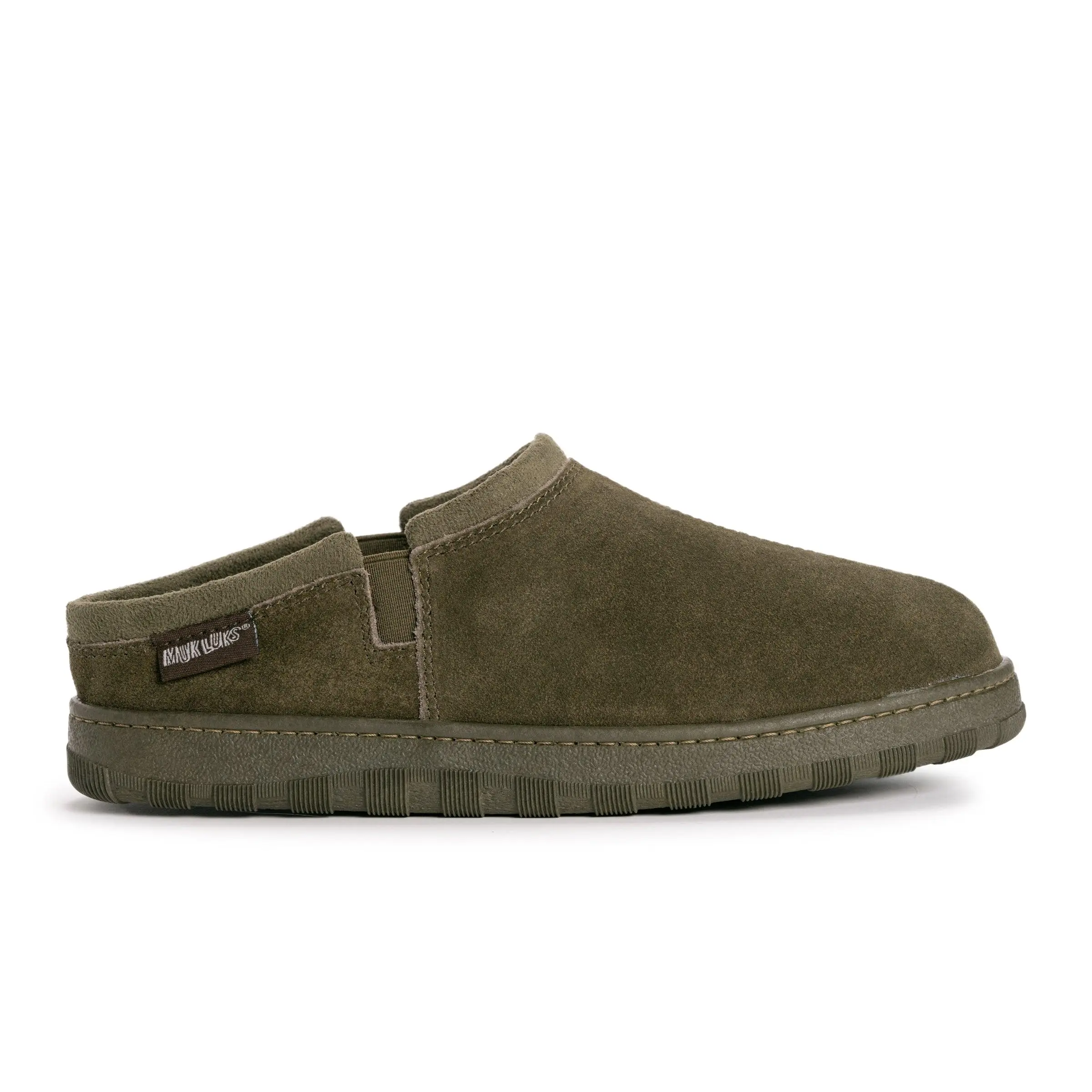 Muk Luks Men's Matt Printed Berber Suede Clogs, Slip-On Mule with Faux Fur Lining and Indoor/Outdoor TPR Sole, Footwear, Slip On Clogs, Luxurious