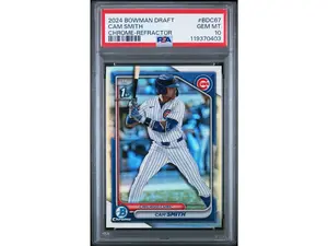 2024 Bowman Draft Chrome Refractor Cam Smith #BDC-67 PSA 10