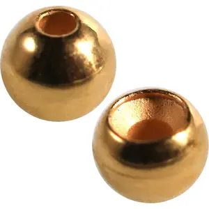 100 Count Round Ball Brass Fly Tying Beads Fly Tying Materials Gold 2.8mm(7/64")