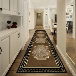 Geometric Pattern Hallway Runner Rug, 1 Count Modern Non-slip Soft Floor Mat, Decorative Carpet for Home Living Room Bedroom Hotel Dormitory, Modern Abstract Rug, Home Decorative Rugs, Decorative Area Rug