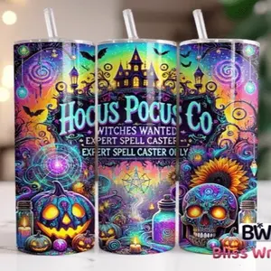 Witches | 20oz Skinny sublimation tumbler transfer print out (TRANSFER ONLY, NOT A FINISHED TUMBLER)