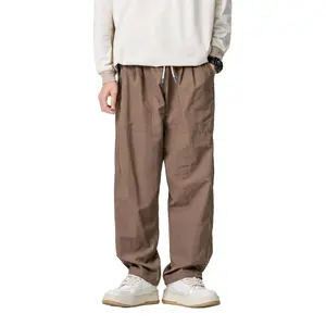 BLACKARMADA Waterproof Baggy Parachute Pants–Breathable Quick Dry Joggers Hiking Work Pants for Men & Women, Wide-Leg Fit