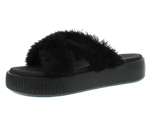 Puma Platform Slide Fur Womens Shoes