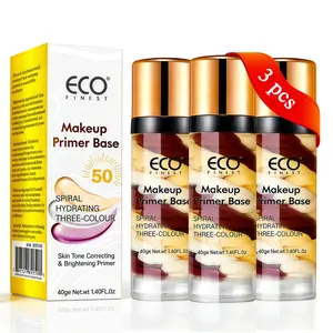 Triple Color Protection Primer Cream SPF 50, Moisturizing Sunscreen, Oil Control, 3-In-1 Color Corrector, Waterproof Sweatproof