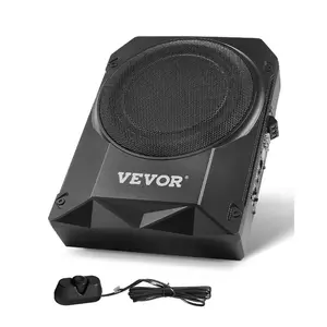 VEVOR 8 400W Underseat Car Subwoofer, Slim Powered Car Subwoofers Under the Seat, Low Profile Audio Sub Built - in Amplifier, High/Low Level Input Volume Controller for SUVs, Car, Truck, RVVEVOR Super Brand Day