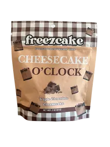 Freezcake Freeze-dried Cheesecake Bites - Triple Chocolate, 2 oz Snack Pack, Sweet Dessert Treats, Shelf-stable, Travel-ready, 24-Month Shelf Life, Ambient Quick & Easy Snack