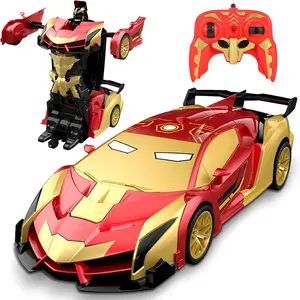#Summervibes Tibibee Transform Easter RC Cars for Boys 3-15,2.4Ghz Remote Control 1:18 Scale Robot Deformation 360° Rotation Rechargeable Batteries Included High-Quality ABS Plastic Gift Set,Blackfriday,Christmas