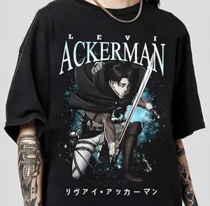 Vintage Levi Ackerman 90s Style Shirt, Captain Levi Shirt, Anime Titan Levi Shingeki Y2K Shirt, Anime Shirt, Anime Lover Shirt