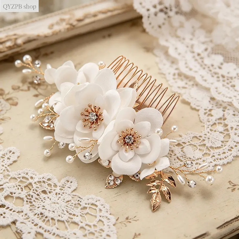 Women's 2026 Trend Bridal Hair Clip - Korean Fairy-Tale Elegance, Refined Style, High-End Sparkling Hairpiece, Ideal for Wedding, Special Occasions, No, Bridal Shower, Ceremony, Sparkling Finish