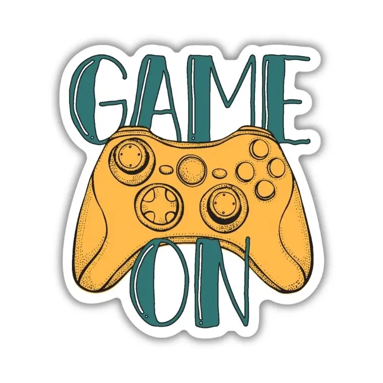 Game On Video Game Controller Sticker