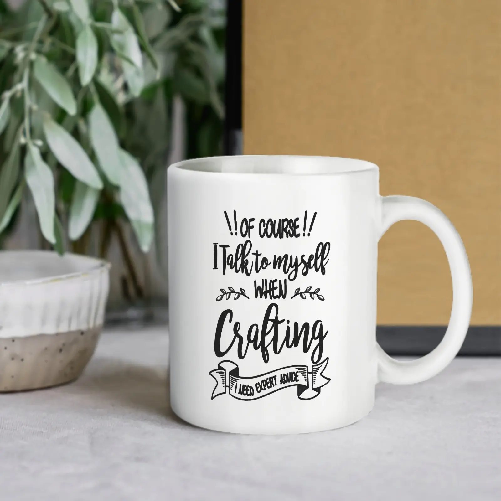 Funny Crafters Mug - 11 Oz Ceramic Coffee or Tea Cup - Hilarious Gift for Crafting Queen, Crafty Women, Creative Ladies, Crafty Person - Birthdays and Holidays Gift For Crafty Mom, Coworker