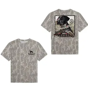 Black Lab Armed and Ready - Field-Ready Retrieving Black Lab Camo Tee, Vintage Graphic Camo T-Shirt, Washed Out Retro Hunting Graphic Tee,Style T Shirt 3D Camo ,Gift For Him or Her