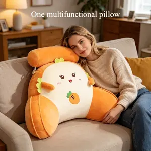 Bedhead Soft Large Backrest Cushion, Lumbar Support Relieve Waist Soreness, Suitable for Bedroom Dorm Office Tatami Sofa, Thick Skin-Friendly Breathable Design, Multifunctional Lazy Back Pillow Cushion