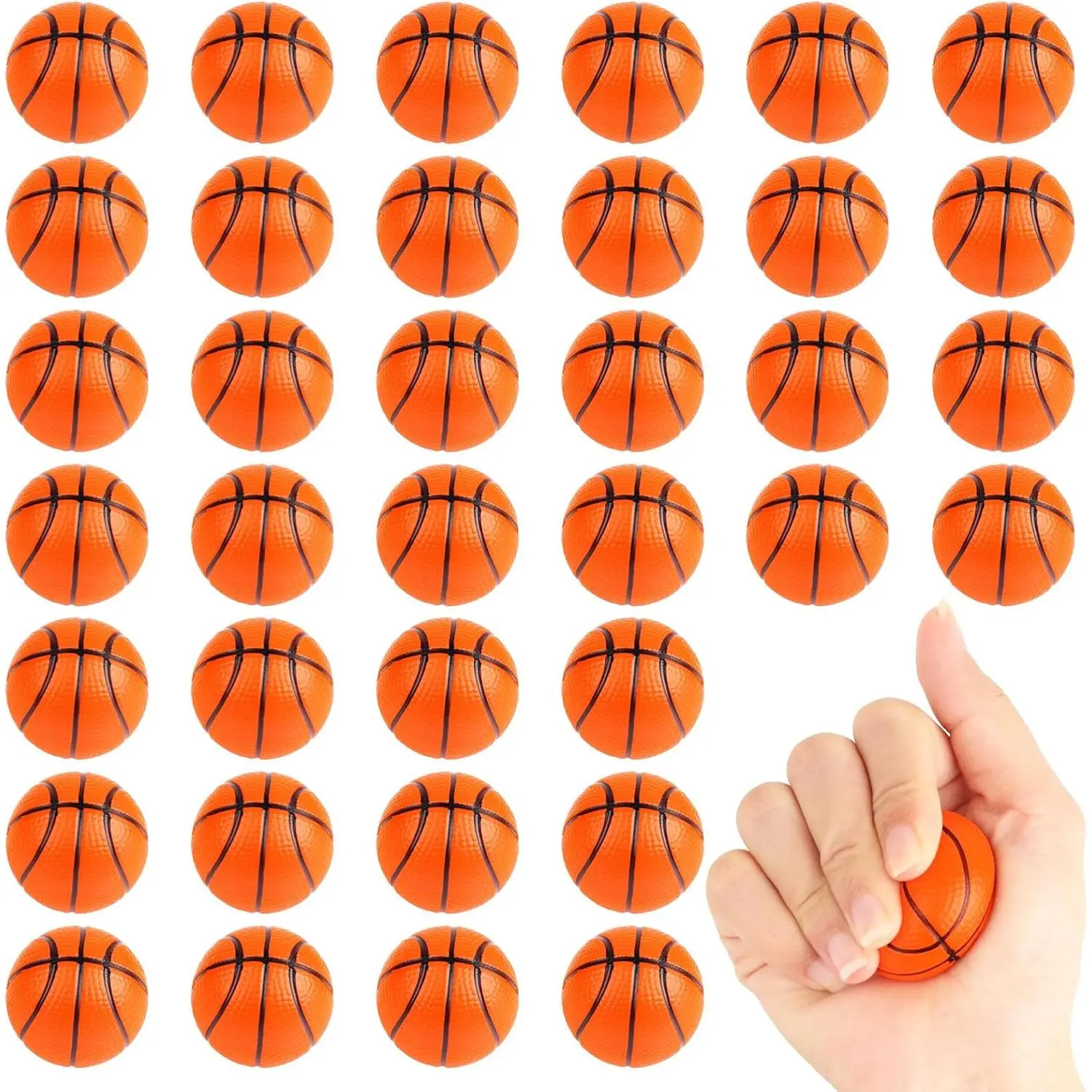 Mini Basketball  Ball 36 Pack Basketball Party Favors Small Foam Sports Ball Mini Basketballs for  Basketball Favors    Basketball Gifts Sports Party Gift Bag Fillers