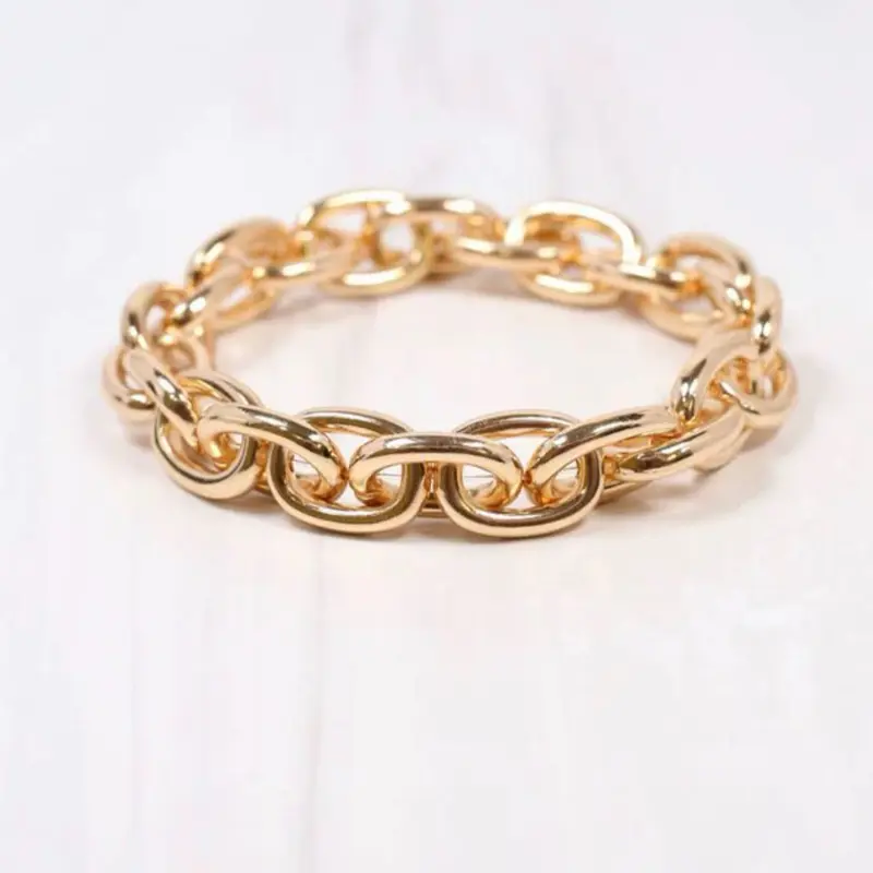 Teresa Link Stretch Bracelet Gold