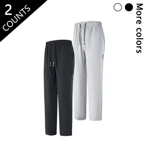 Men's 2-Pack Breathable Joggers for Gym Running & Everyday Use Menswear Pants