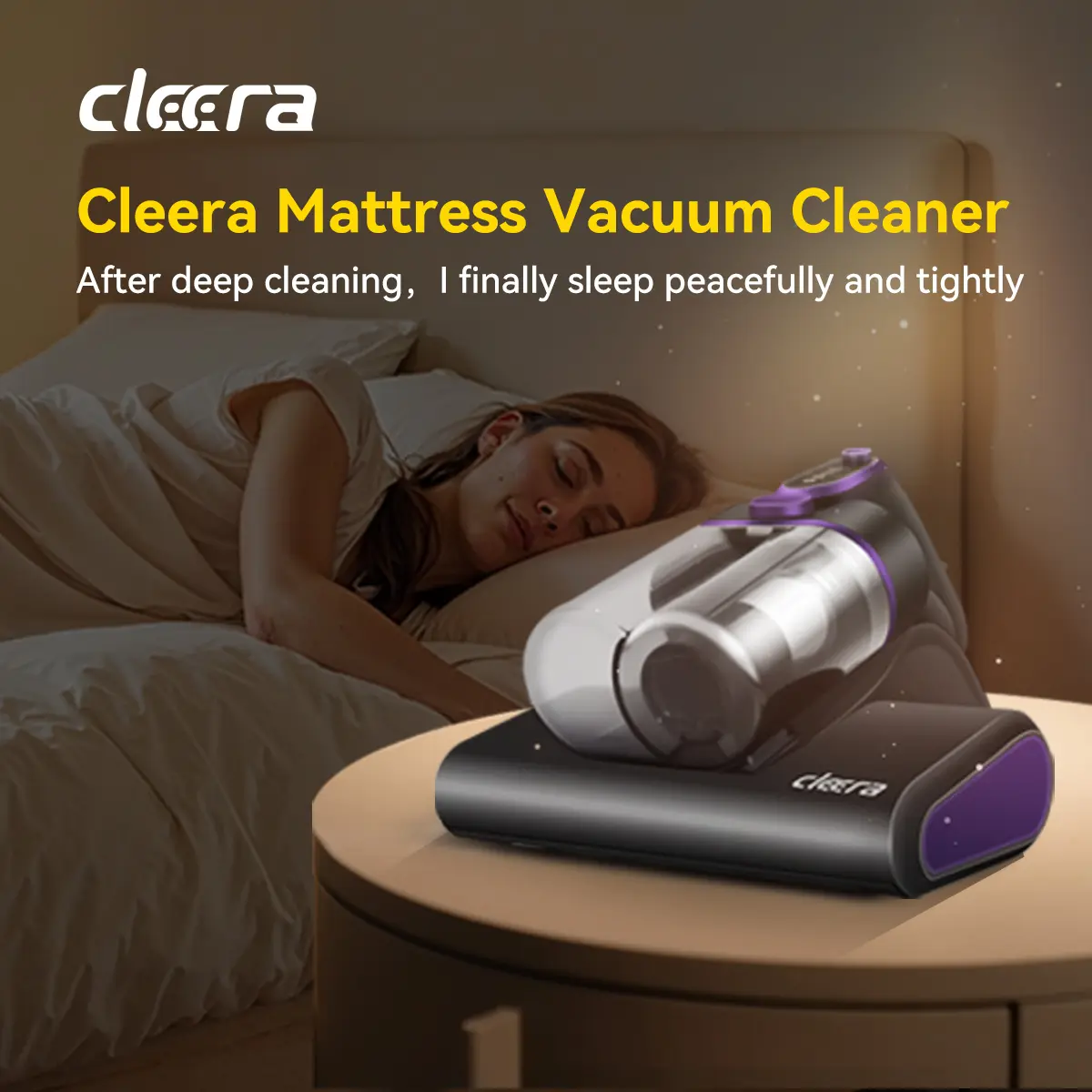 Mattress Dust Mite Vacuum Cleaner with UV Light for Beds, Sofas & Home Use