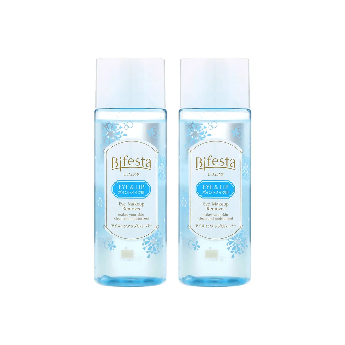 Bifesta Japan Eye & Lip Makeup Remover 2x145ml - Gentle, Low-Irritation, @cosme Award Winner, Value Twin Pack