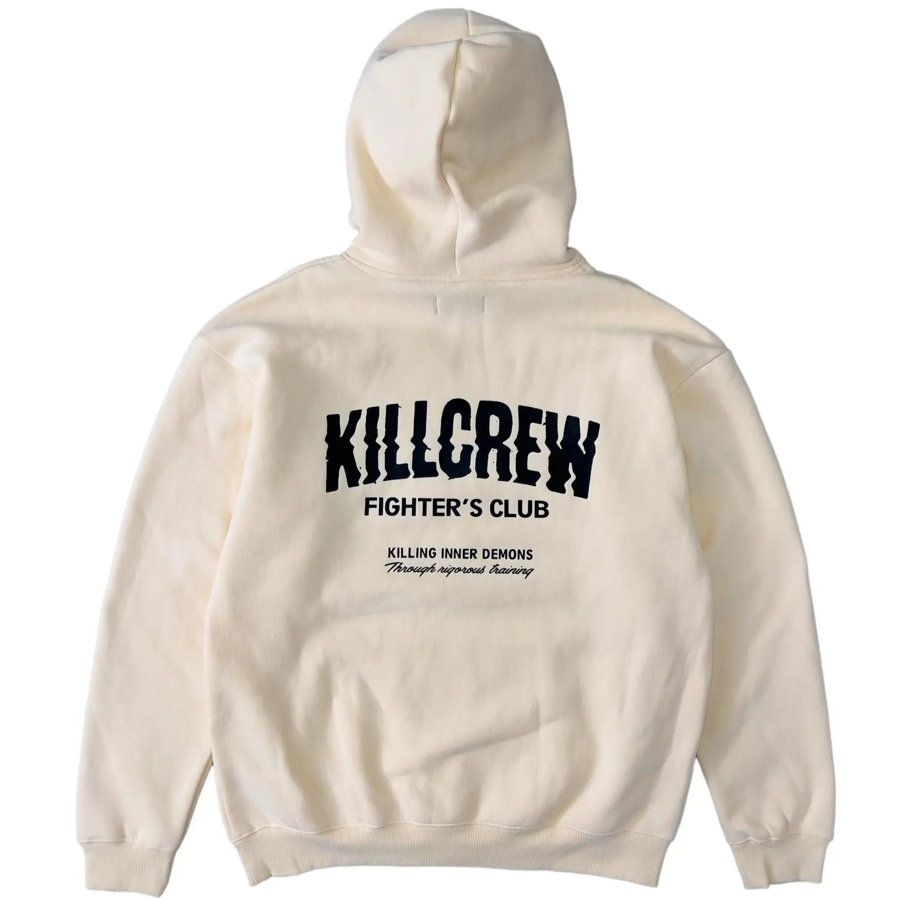 Kill Crew Women's Lux Oversized Wide Pullover Hoodie - Luxury Washed Cotton-Polyester Blend, Soft Fleece Lining, Graphic Print Tops for Street Wear, Casual OOTD