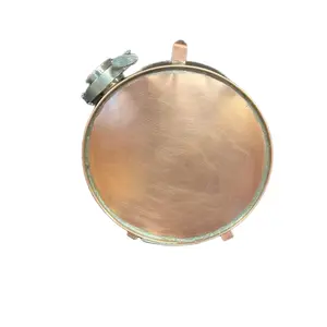 8” Copper Canteen, Copper camping canteen 7th anniversary, Mancave, food safe