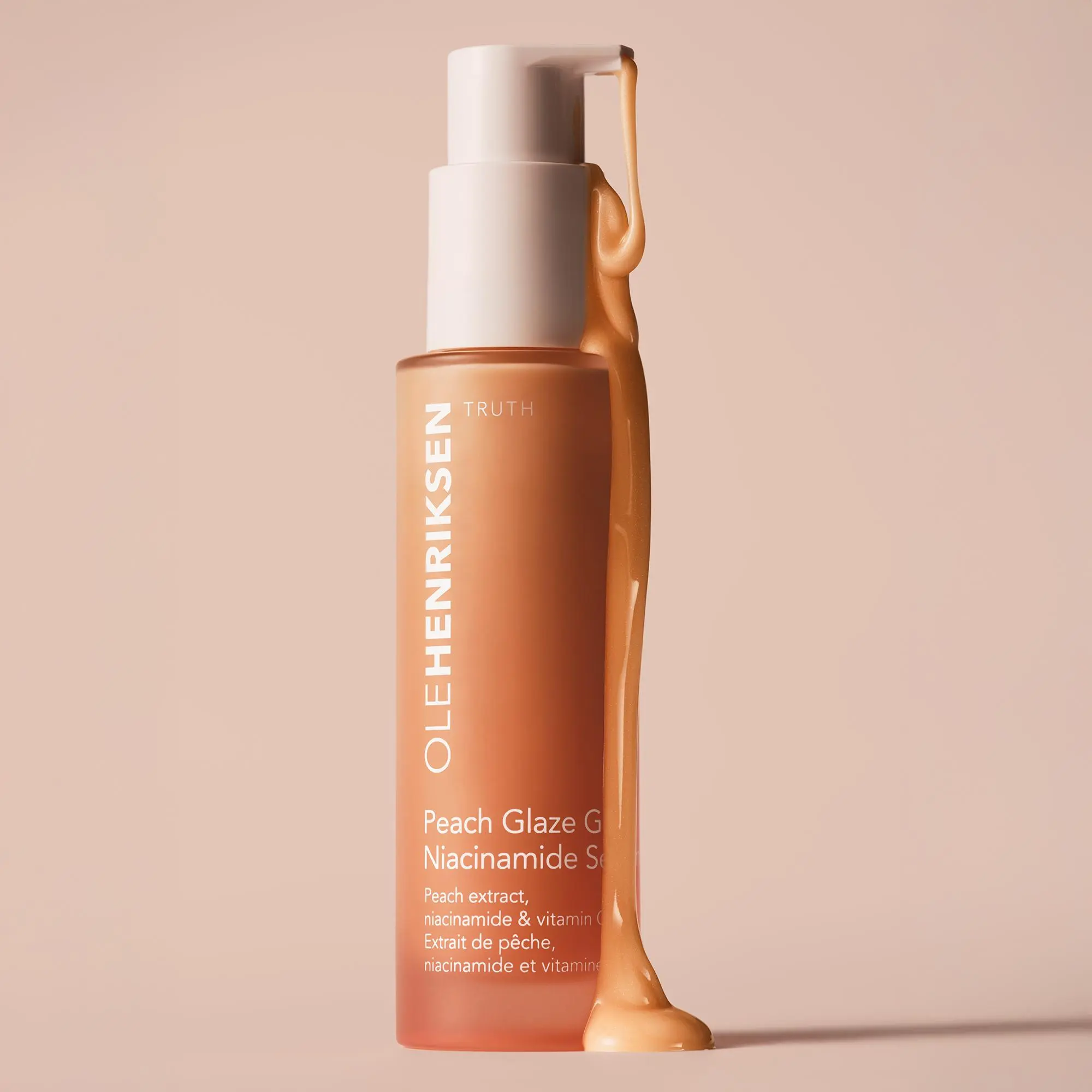 Peach Glaze Glow Niacinamide Serum with Vitamin C Daily Radiant Skin Skin Repair Enhancing Glow Anti Aging Cosmetics