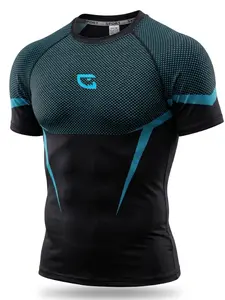 Men's High-Performance Breathable Mesh Sport T-Shirt, Slim-Fit Casual Style, Ideal for Gym, Workouts, Outdoor Activities