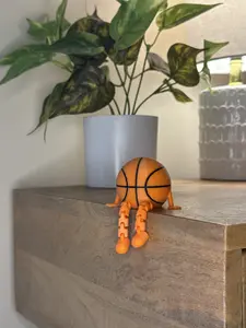 Basketball Desk Decor - Basketball Buddy - Fun Basketball Gift - 3D Printed