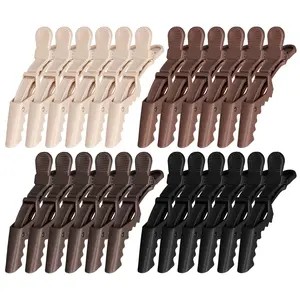 24 Pack Alligator Hair Clips for Styling Sectioning Large Salon Pro Hair Clips for Barber Clips for Hair Coloring, Cutting, Sectioning Big Gator Clips Hair Styling Accessories for Women Men