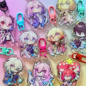 8 Ops (NOT COMBO 8) Honkai Star Rail Amphoreus Acrylic Keychain- Aglaea, Anaxa, Castorice, Cyrene, Dan Heng, Evernight, Mydei, Phainon, Tribbie  Keychains