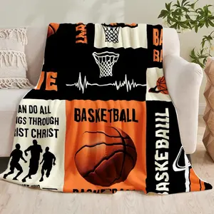 Basketball Blanket Gifts for Boys Girls Soft Lightweight Flannel Basketball Throw Blanket Basketball Lover Best Basketball Gifts Home Decor Gifts For Friends,Family,Wife,Self