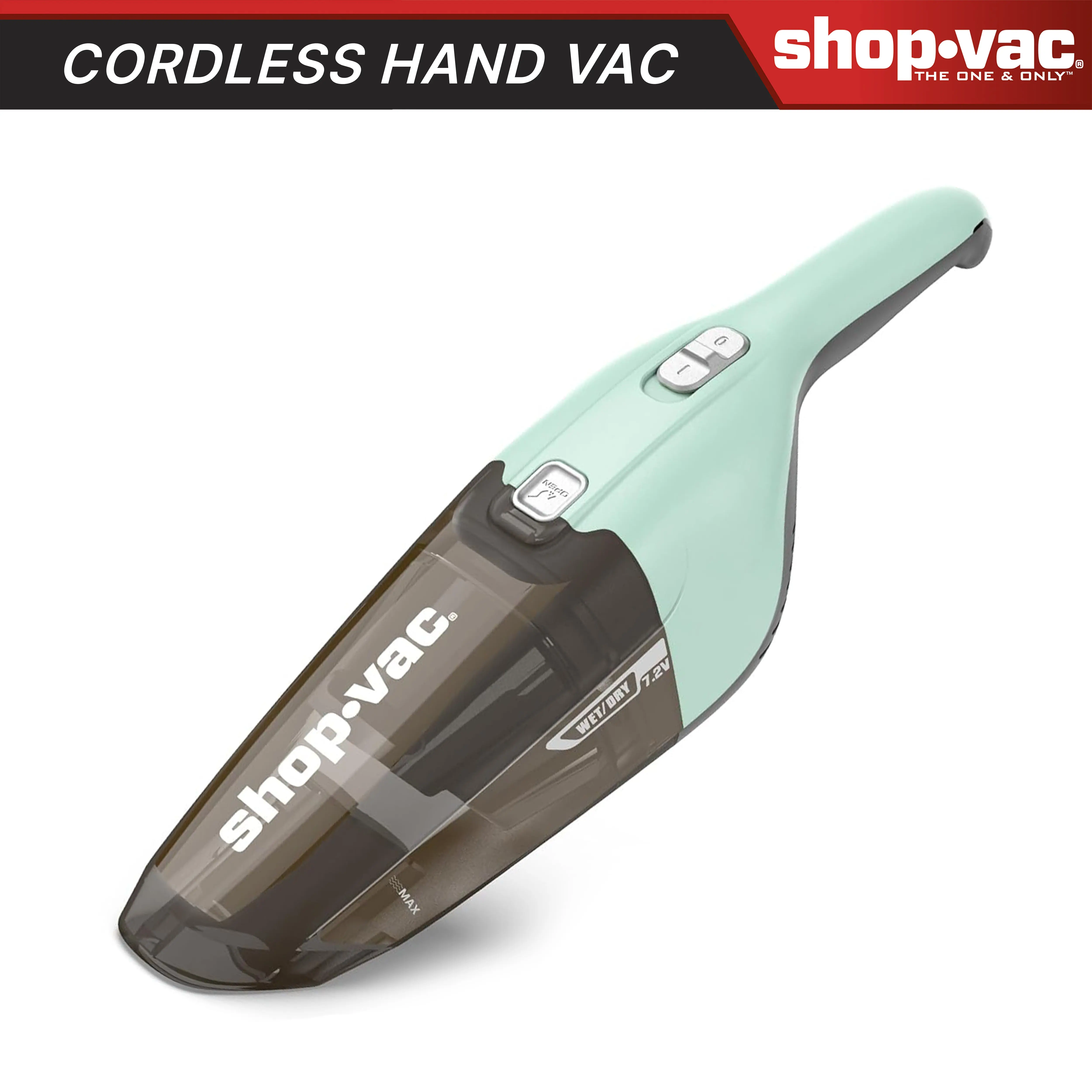 Shop-Vac® Wet-Dry Handheld Lithium-Ion Battery Powered Car Vacuum, Bagless Home Appliance