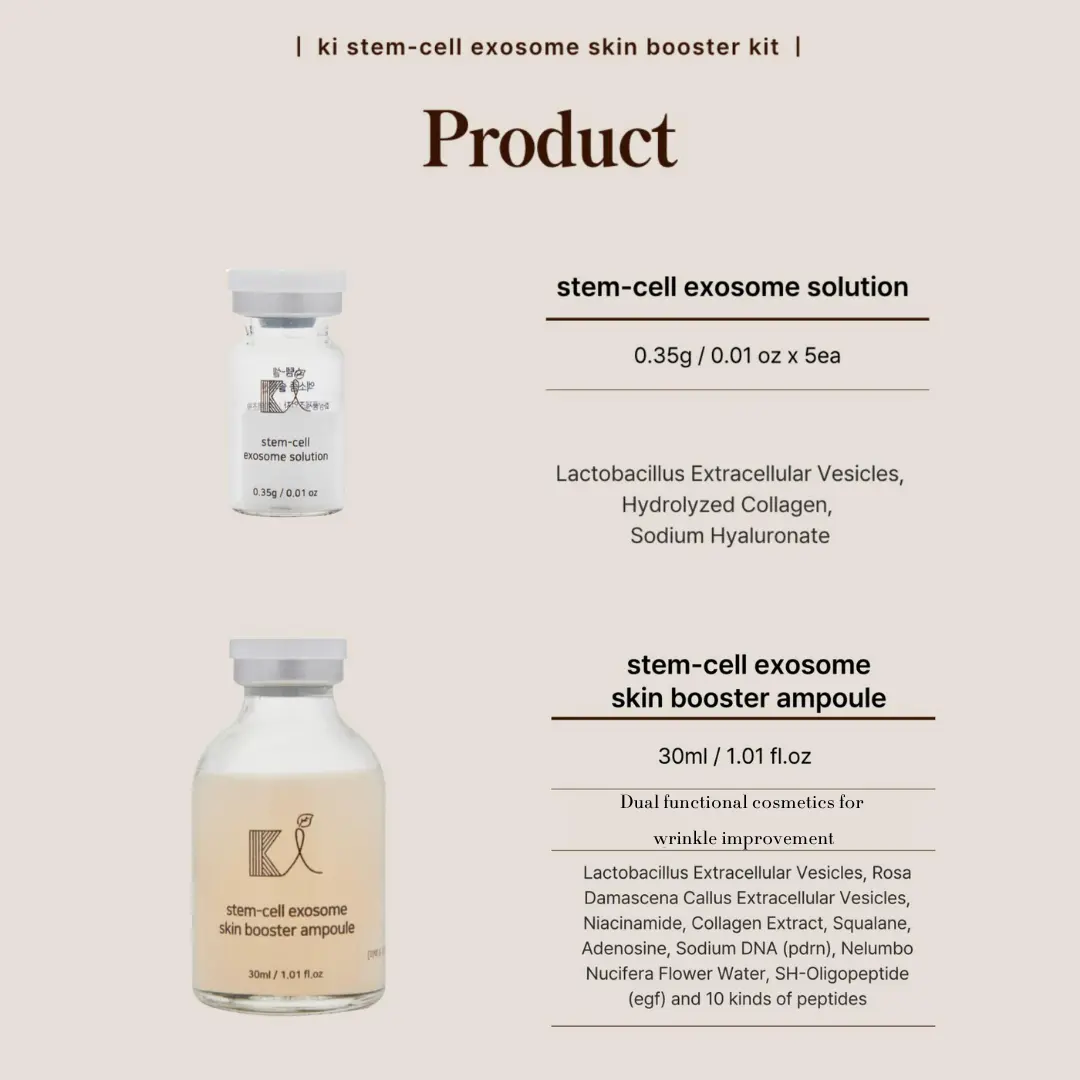 Live Exclusive] KI Stem-Cell Exosome Booster Kit Anti-Aging