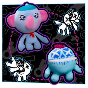New Wrongside Outimals Chapter 5 Plush Doll, Cute Anime Peripherals Stuffed Animals, Monkey Stuffed Animal, Ideal Birthday Gift Toy