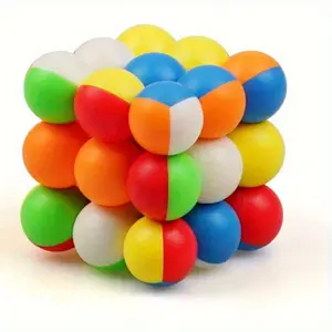 CuberSpeed YJ 3x3 Ball Cube Bead 3x3x3 Stickerless Magic Cube Puzzle Smooth Speed Cube