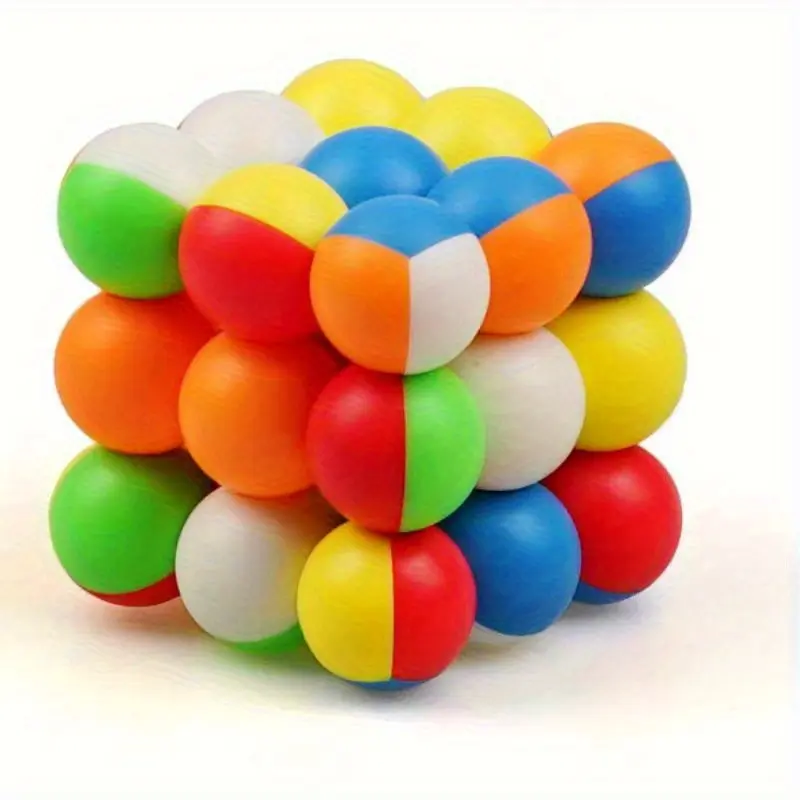 CuberSpeed YJ 3x3 Ball Cube Bead 3x3x3 Stickerless Magic Cube Puzzle Smooth Speed Cube