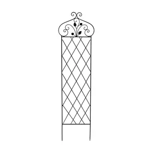 Nature Spring 63" Lattice Garden Trellis, Black Nature Spring 63" Lattice Garden Trellis, Black