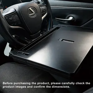 4-in-1 Newly Upgraded Car Table, Multifunctional Car Steering Wheel Desk, Portable Steering Wheel Dining Table Holder, Car Laptop Computer Desk, Car Dining Tray