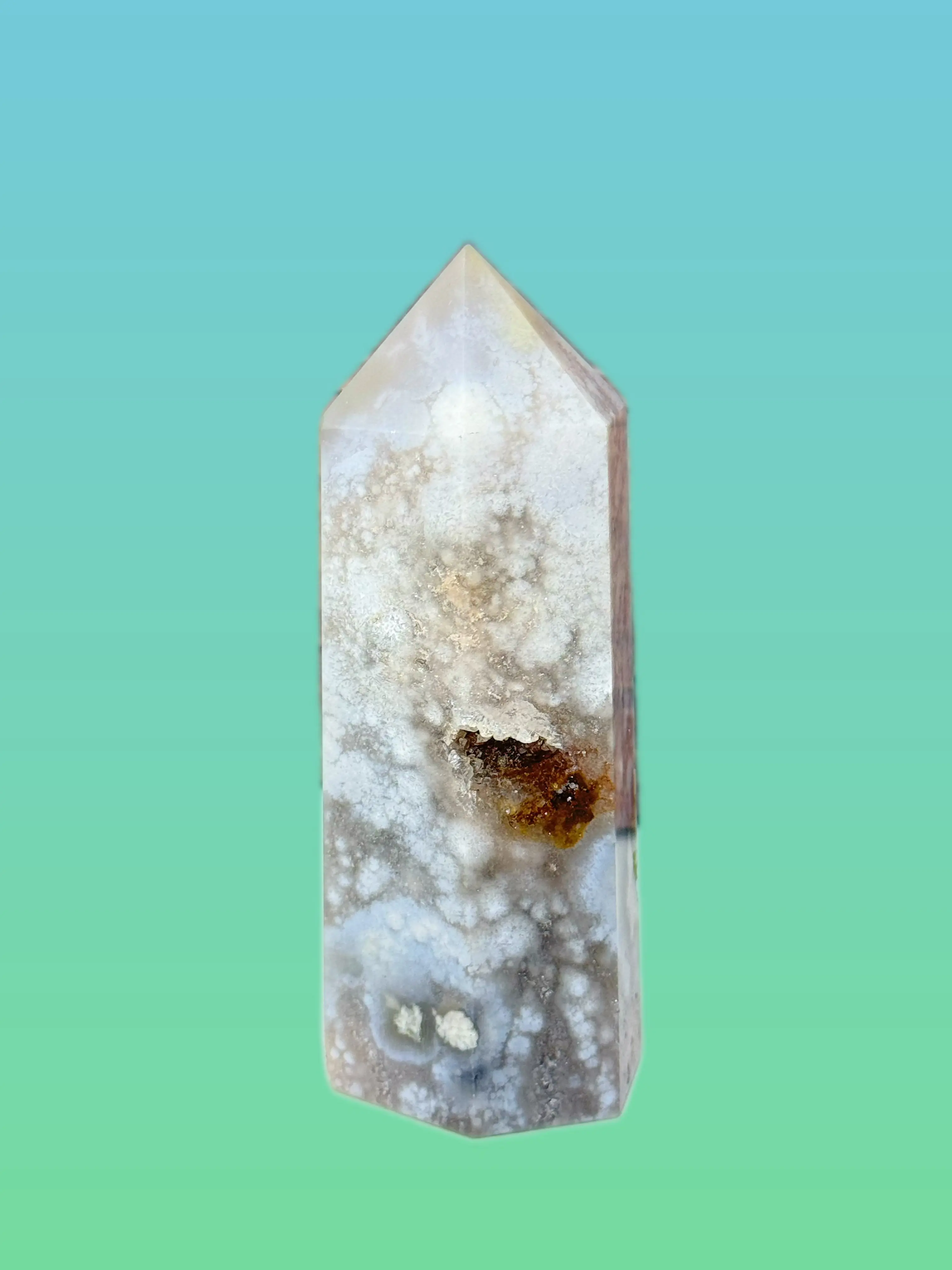 Druzy Pink Amethyst Flower Agate Tower