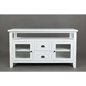 70" Rustic Farmhouse Solid Wood Distressed Media Console TV Stand