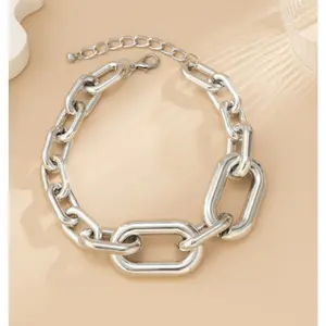 Necklaces for Women SilverLong Necklace Women Silver Chain Necklace Chunky Necklace Silver Y Necklace Link Chain Choker Necklace