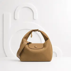 Suede Dumpling Bag for Women Small Hobo Handbag Top Handle Purse Soft Shoulder Bag Mini Tote Bag Casual Satchel Bag Flap Pocket Bag Lightweight Carryall for Ladies Teens College Students Work Date Travel Shopping Daily Use Chic Cute Gift Bag Fashion Style