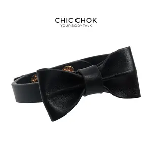 CHIC CHOK [Sugar Bow] Cute Bow Tie Style Leather Bracelet