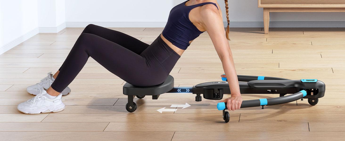 Merach Seated Ab Crunch & Core Trainer Machine, Dragonfly-Style Ab Machine with LED Display for Home Gym, Fitness Equipment for Belly & Full Core Workout, Rowing Machine, TikTokShopBlackFriday