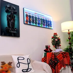 Display Wall Board for Speed Championscars Wall Mount for Lego 66802 Collectible  Model Car Kit Creative Home Decor Easy Installation