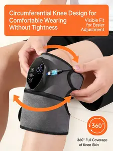 knee massager, heated knee massager, knee massage pad, joint massager, electric knee massager, wearable massager, leg massager, home massage equipment Cordless with Modes