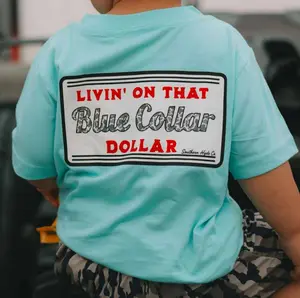 Youth Blue Collar Dollar Boy’s Sleeve Youth Shirt, Crewneck. Hoodie, graphic tees country boy clothes, boys clothing, toddler boy clothing stuff, southern boy clothes, southern apparel outdoor play