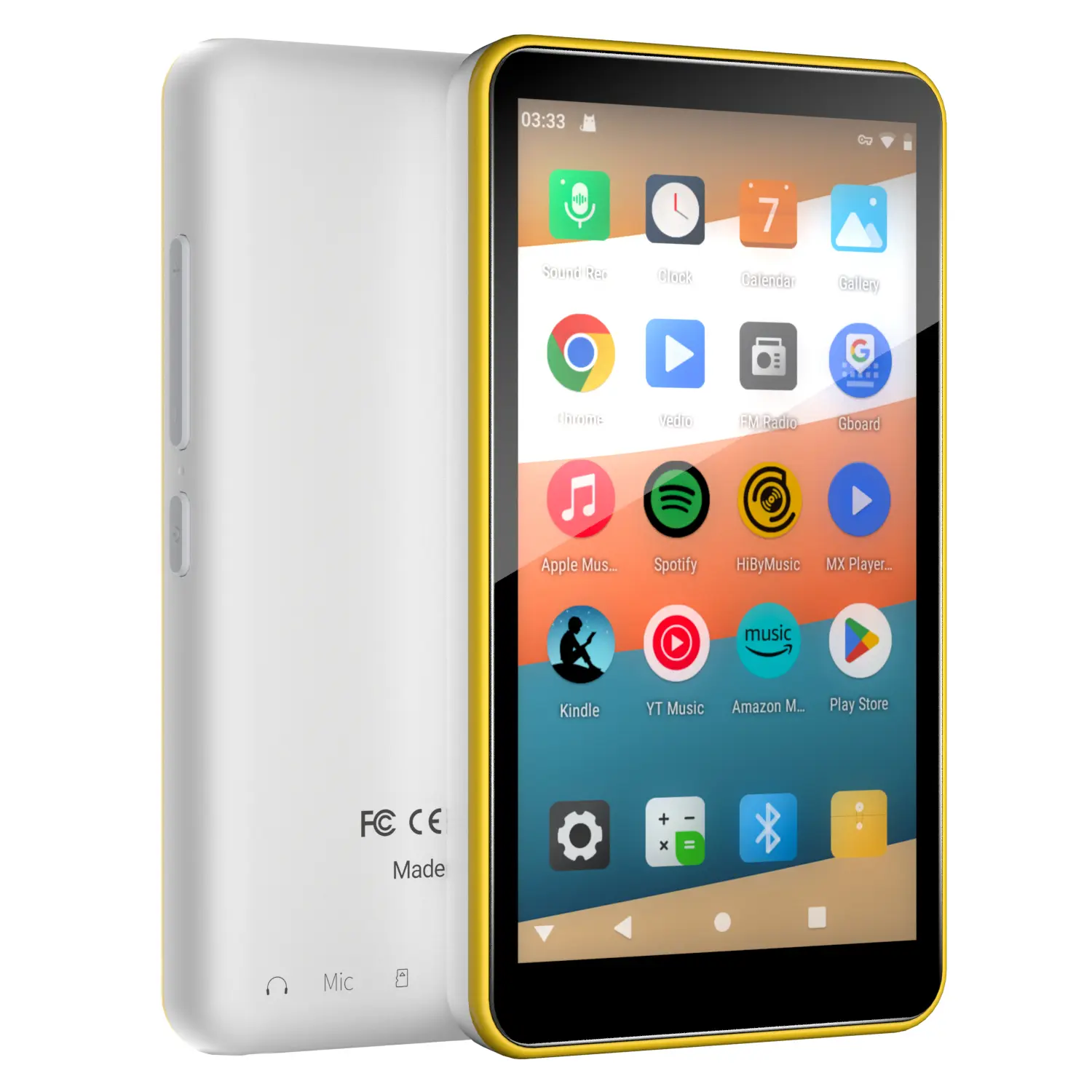 Kids Android MP3 Player with 144GB Storage, WiFi Bluetooth Music Player with Touch Screen, Portable Audio Player for School, Travel & Entertainment