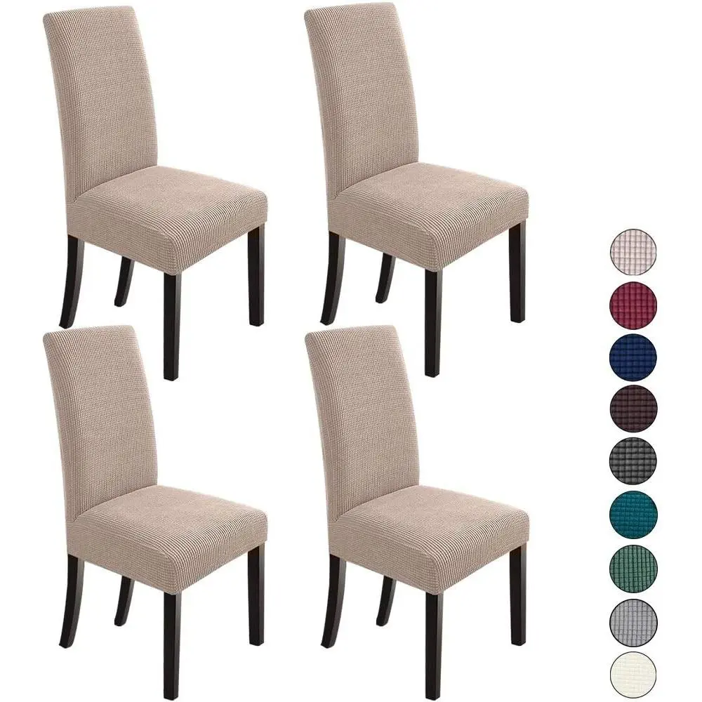 [Dealsforyou] Dining Chair Slipcovers Set of 4, Spandex Cover Parson Chair Slipcovers for Dining Room, Spandex Cover Dining Chair Slipcovers, Chair Protective Cover, Seat Covers For Dining Room Chairs
