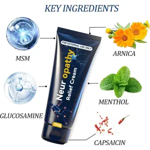 Capsa Neuropathy Relief Cream | Capsaicin Nerve Pain Relief for Burning & Tingling, Nighttime Soothing & Menthol Cooling, Muscle & Joint Comfort for Feet, Hands & Legs | 100g