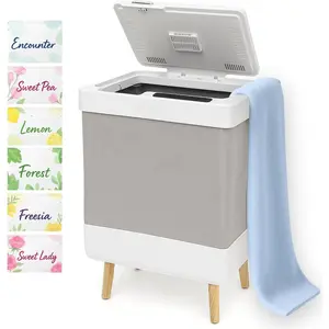 Towel Warmer for Bathroom, Foldable Towel Warmer Bucket, Blanket Warmer, Extra-Large 35L  Heating, Heating Drying Modes and Timer, ETL Certification, 6 Free  Discs, White